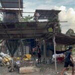 Lokasi tong pengolahan emas diduga menggunakan limbah B3 di Kecamatan Lolongguba, Kabupaten Buru, diamankan Tim Gakkum Polres Buru.