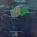 Peta operasi SAR menunjukkan lokasi jatuhnya pesawat ATR 42-500 di Gunung Bulusaraung, Pangkep–Maros, Sulsel, dengan medan terjal dan sebaran serpihan pesawat di kawasan hutan.