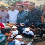 Peletakan batu pertama Museum Media Siber Indonesia di Serang dalam rangka HPN 2026, dihadiri pengurus SMSI, unsur Dewan Pers, dan jajaran Pemprov Banten.