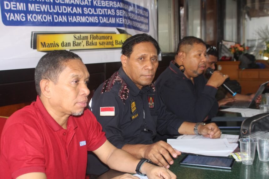 Rapat Koordinasi dan Evaluasi pengurus Garda Flobamora Sulsel, Senin (16/2/2026).