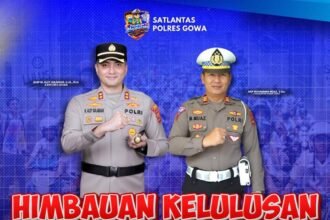 Satlantas Polres Gowa imbau siswa rayakan kelulusan dengan tertib—tanpa konvoi, coret-coret, dan knalpot brong demi keselamatan bersama.