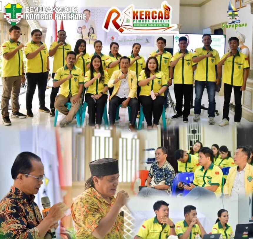 Pemuda Katolik Komisariat Cabang Parepare menggelar Rapat Kerja Cabang (Rakercab) pada Sabtu (26/4/2026) di Paroki Santo Petrus Rasul Parepare.