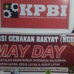 Semangat May Day 2026 di Makassar, Koalisi Gerakan Rakyat (KGR) dan KPBI suarakan perjuangan upah layak, kerja layak, dan hidup layak bagi buruh Indonesia.