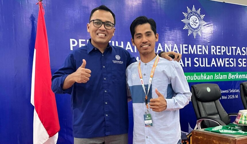 Pelatihan Manajemen Reputasi Digital yang digelar Majelis Pustaka dan Informasi Pimpinan Wilayah Muhammadiyah Sulawesi Selatan di Pusat Dakwah Muhammadiyah Sulawesi Selatan, Makassar mulai 1 hingga 3 Mei 2026.