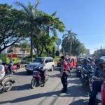 Personel Perintis Presisi Polres Gowa tampak sedang mengatur lalu lintas, Selasa (26/5/2026).