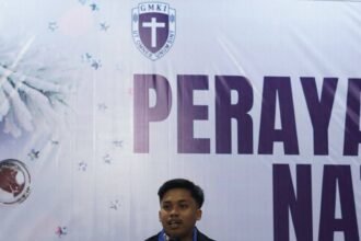 Vicky Ridho saat menyampaikan sikap GMKI terkait dugaan ketidaktransparanan Seleksi Paskibraka Sulsel 2026. GMKI mendesak evaluasi menyeluruh demi menjaga integritas dan keadilan proses seleksi.