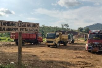Aktivitas Tambang Galian C di Balangpapa Gowa Dikeluhkan Warga.