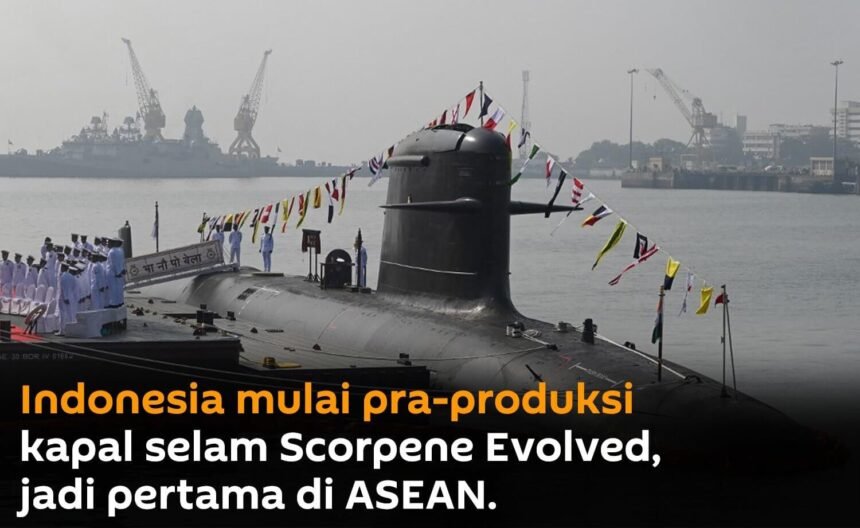 Indonesia mulai pra-produksi kapal selam scorpene evolved. (Sputnik/ho/mp)