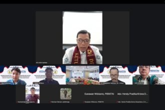 PERATIN dan Fakultas Hukum Universitas Tanjungpura resmi menandatangani MoU dan PKS secara virtual sebagai langkah strategis memperkuat kolaborasi dalam mencetak SDM hukum yang unggul, adaptif, dan siap menghadapi tantangan era digital.