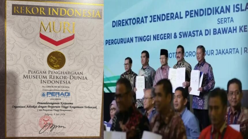 Kolaborasi bersama Kementerian Agama dan Universitas Indonesia menghasilkan rekor nasional sekaligus memperkuat ekosistem pendidikan profesi advokat berbasis integritas.