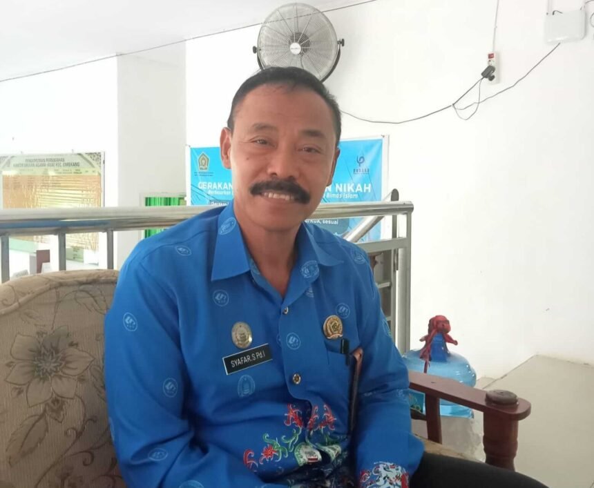 Kepala KUA Kecamatan Enrekang, Syafar, S.Pd.I,