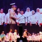 Hashim lantik pengurus Srikandi Jaga Desa se-Indonesia di Ballroom The Djakarta Theater, Jakarta, Jumat (3/7/2026).