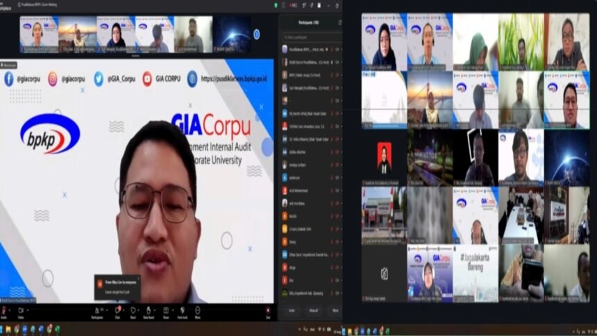 Pusdiklatwas BPKP menggelar Forum Komunikasi Publik (FKP) Standar Pelayanan 2026 secara daring pada Kamis, (20/8/2026).