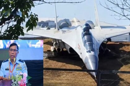 Pesawat tempur Sukhoi Su-30 MK2 TNI AU mengalami kendala sistem pengereman saat menjalani rangkaian test flight di Bandara Sultan Hasanuddin, Makassar, Senin (24/8/2026). Kepala Dinas Penerangan Angkatan Udara (Kadispenau) Marsma TNI I Nyoman Suadnyana.
