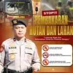 Stop Pembakaran Hutan dan Lahan! Polri mengajak masyarakat bersama-sama mencegah karhutla demi menjaga lingkungan dan keselamatan generasi penerus.