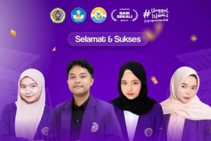 Empat mahasiswa UNIMEN raih prestasi nasional di Gemnas ORSENI UMMAT 2026.
