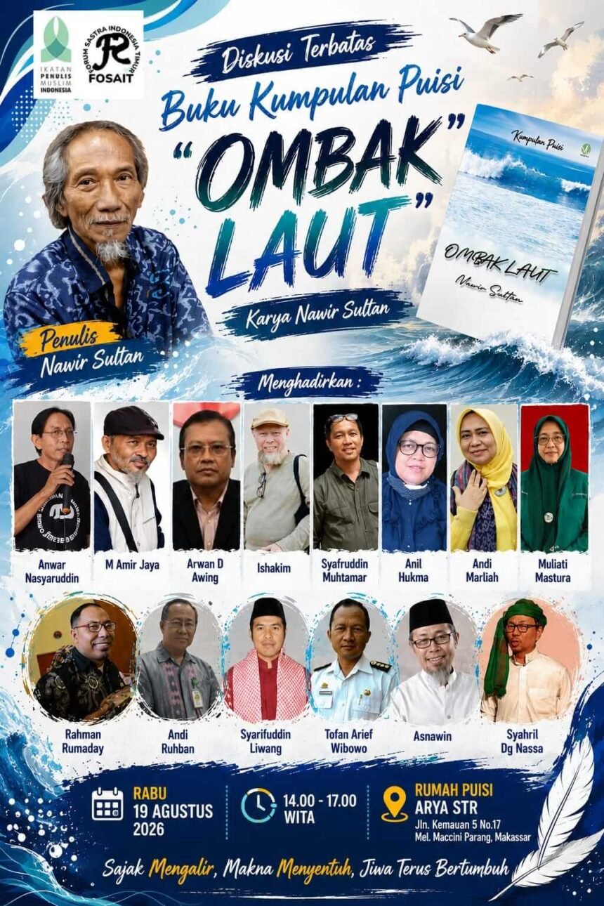 Diskusi Buku Puisi “Ombak Laut” di Rumah Puisi Arya STR. (Ist.)
