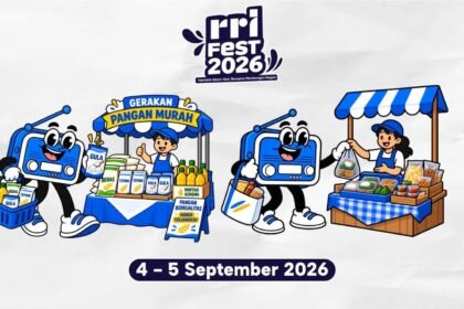 RRI Fest 2026 hadirkan Gerakan Pangan Murah dan Bazaar UMKM, 4–5 September 2026.