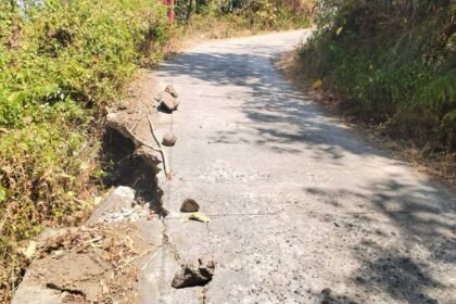 Jalan Poros dari Kukku-Ranga, lokasi tikungan lanta tiga. (ft/ho/mediapesancom)