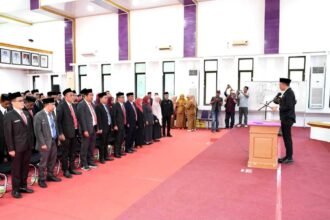 Bupati Enrekang mutasi 38 pejabat di lingkungan Pemerintah Kabupaten Enrekang, Selasa (1/9/2026).