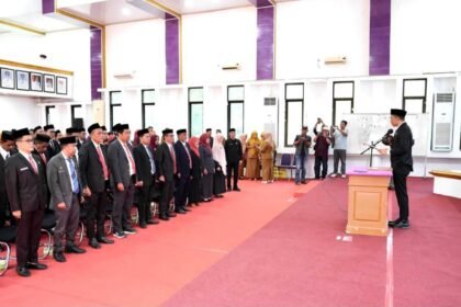 Bupati Enrekang mutasi 38 pejabat di lingkungan Pemerintah Kabupaten Enrekang, Selasa (1/9/2026).