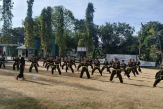 Latihan Pencak Silat Militer di Kodim 1419/Enrekang, Rabu (16/9/2026).