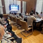 Rapat daring oleh Stamaops Polri pada Kamis (17/9/2026) yang diikuti jajaran Polresta Gowa dari ruang rapat Kapolresta Gowa. (ft/ho)
