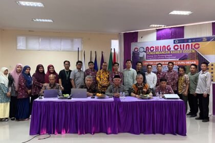Coaching Clinic bertema “Strategi dan Pendampingan Pengusulan Jabatan Fungsional (Lektor, Lektor Kepala, Guru Besar)” di Aula Kampus I UNIMEN, Jalan Jenderal Sudirman Nomor 17, Enrekang, 16-17 September 2026.
