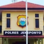 Kantor Polres Jeneponto, Sulawesi Selatan.