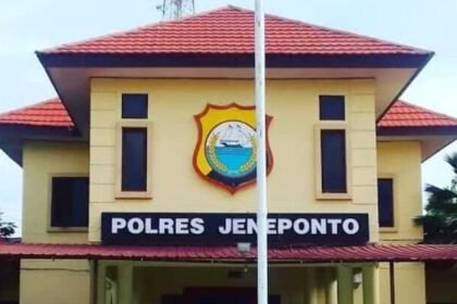 Kantor Polres Jeneponto, Sulawesi Selatan.