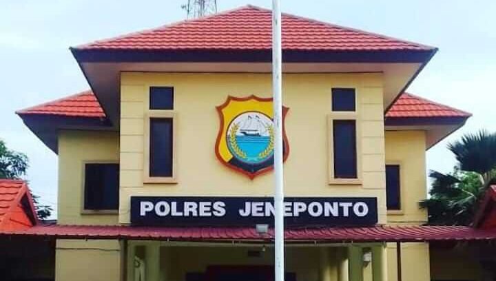 Kantor Polres Jeneponto, Sulawesi Selatan.
