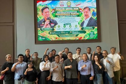 Diskusi Media 2026 bertajuk “Menjaga Ketahanan dan Swasembada Pangan di Tengah Krisis Global” yang diselenggarakan DPP Serikat Pers Republik Indonesia (SPRI) di Jakarta, Minggu (20/9/2026).