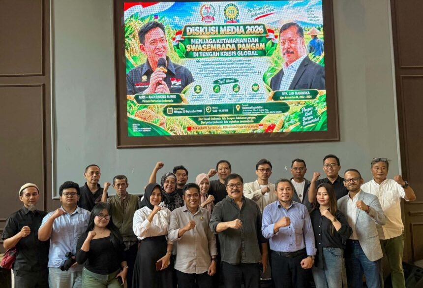 Diskusi Media 2026 bertajuk “Menjaga Ketahanan dan Swasembada Pangan di Tengah Krisis Global” yang diselenggarakan DPP Serikat Pers Republik Indonesia (SPRI) di Jakarta, Minggu (20/9/2026).