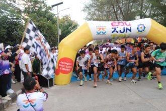 Sekitar 1.500 peserta mengikuti kegiatan EduRun Tourism 2026 pada Minggu (20/9/2026) dari rangkaian Dies Natalis ke-35 Poltekpar Makassar.