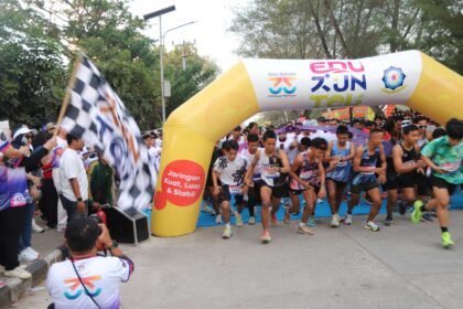 Sekitar 1.500 peserta mengikuti kegiatan EduRun Tourism 2026 pada Minggu (20/9/2026) dari rangkaian Dies Natalis ke-35 Poltekpar Makassar.