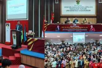 Komisi Yudisial tekankan peradilan independen jadi fondasi penguatan good governance di Fakultas Hukum Universitas Hasanuddin, Makassar, Rabu (30/9/2026). (ft/ho).