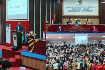 Komisi Yudisial tekankan peradilan independen jadi fondasi penguatan good governance di Fakultas Hukum Universitas Hasanuddin, Makassar, Rabu (30/9/2026). (ft/ho).