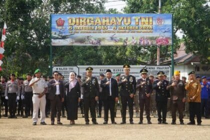 HUT ke-81 TNI, Kodim 1419/Enrekang menggelar upacara, teguhkan sinergi TNI bersama rakyat, Senin, 5 Oktober 2026. (ft/ho)