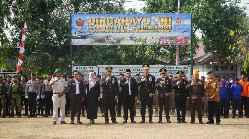 HUT ke-81 TNI, Kodim 1419/Enrekang menggelar upacara, teguhkan sinergi TNI bersama rakyat, Senin, 5 Oktober 2026. (ft/ho)