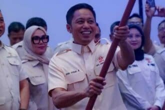 Bupati Enrekang H. Muh. Yusuf Ritangnga pimpin Dewan Pimpinan Cabang (DPC) Himpunan Kerukunan Tani Indonesia (HKTI) Kabupaten Enrekang periode 2026–2031. (ft/ho)