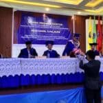 Mustamin saat mengikuti Sidang Promosi Doktor di Fakultas Agama Islam Universitas Muhammadiyah Parepare, Selasa (6/10/2026).