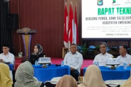 Penguatan peran Unit Pengumpul Zakat (UPZ) di lingkungan organisasi perangkat daerah (OPD) digelar di Rumah Jabatan Bupati Enrekang, Rabu (7/10/2026). (ft/ho)