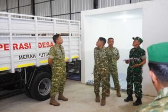 Danrem 141/Toddopuli Kolonel Inf Robinson Tallupadang memimpin tim verifikasi dan validasi KDKMP Galonta Batili, Kabupaten Enrekang, Selasa (20/10/2026).